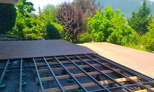 terrasse sur plots